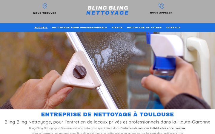 Screenshot of blingblingnettoyage.fr