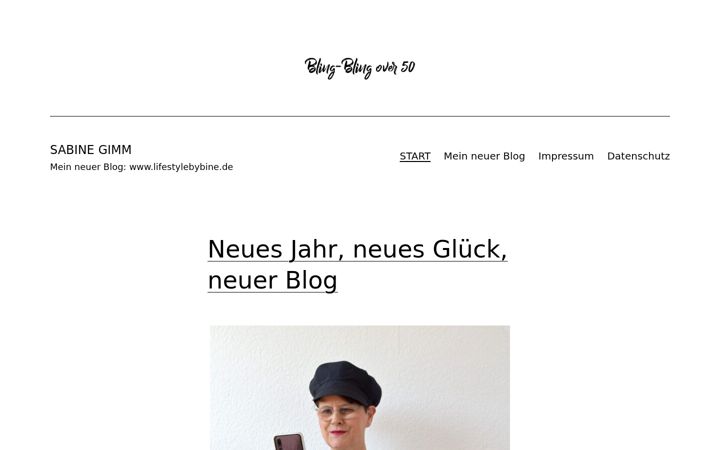 Screenshot of blingblingover50.de