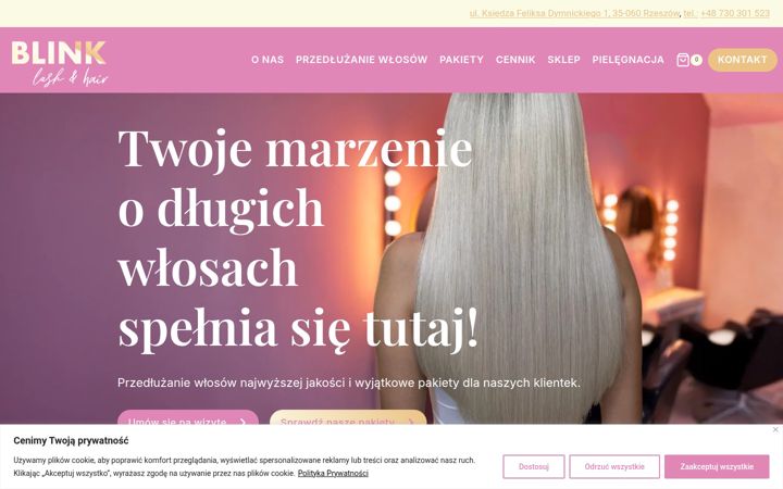 Screenshot of blink-rzeszow.pl