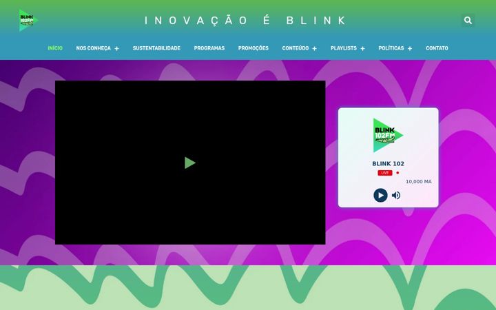 Snimka zaslona za blink102.com.br