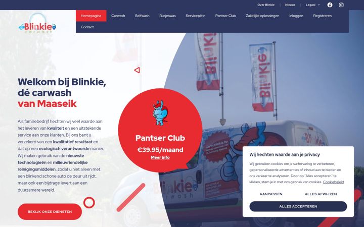 Screenshot di blinkie.be