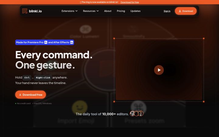 Screenshot of blinkl.io