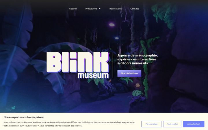 Screenshot of blinkmuseum.com