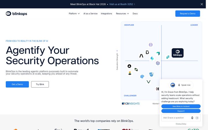 Screenshot of blinkops.com