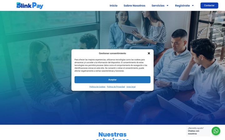 Screenshot of blinkpay.com.co