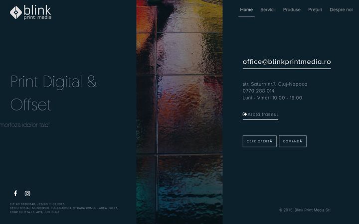 Screenshot of blinkprintmedia.ro