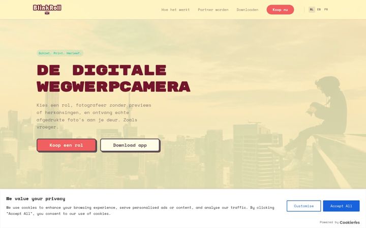 Screenshot of blinkroll.be