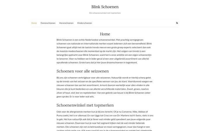Screenshot of blinkschoenen.nl