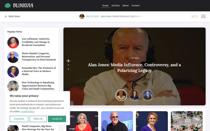 Screenshot of blinkvia.com