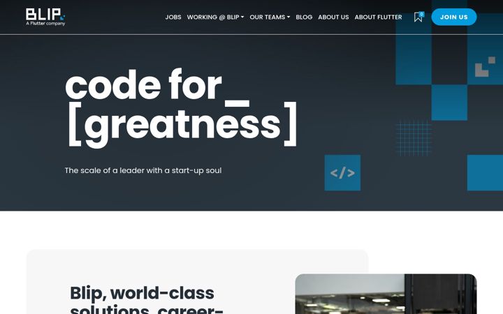 Screenshot of blip.pt