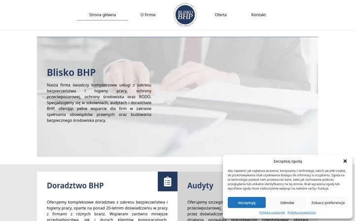 Skærmbillede af bliskobhp.pl