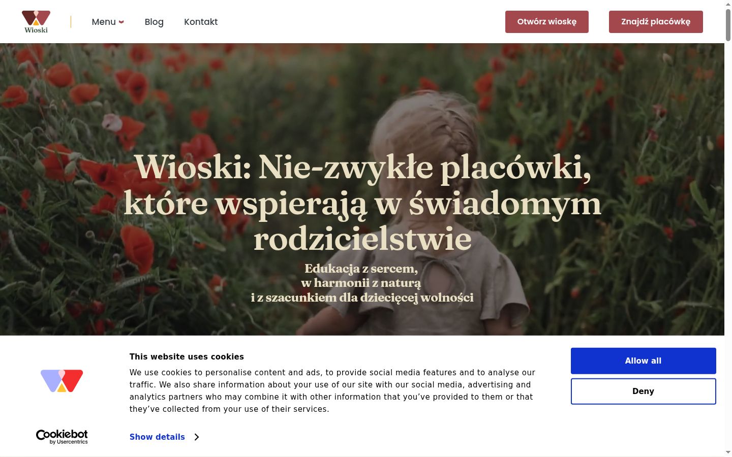 Snímka obrazovky banera súhlasu zobrazeného pred akoukoľvek interakciou