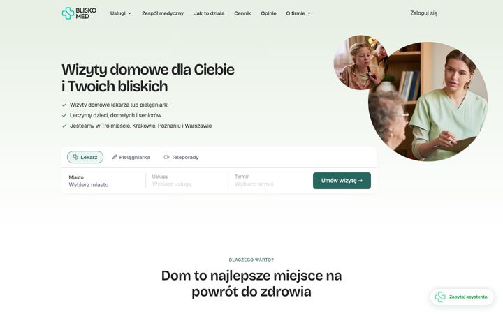 Screenshot of bliskomed.pl