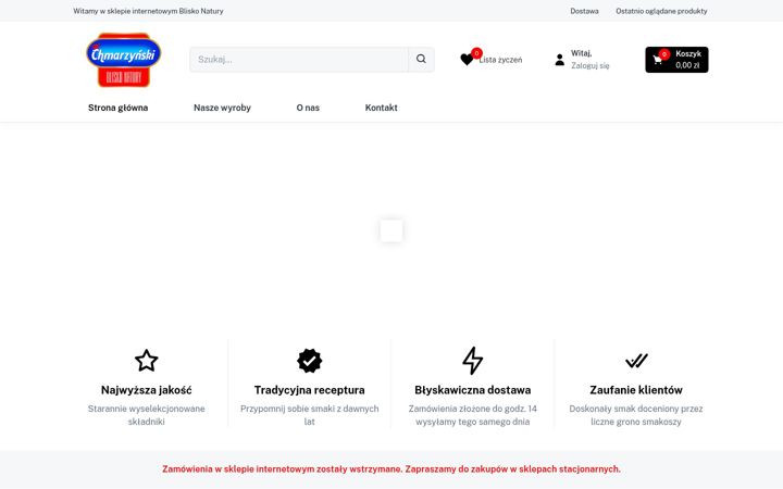 Екранна снимка на bliskonatury.eu