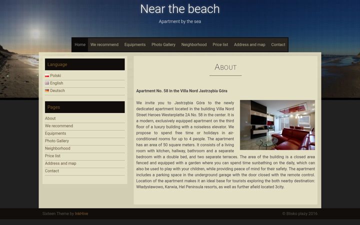 Screenshot of bliskoplazy.com.pl