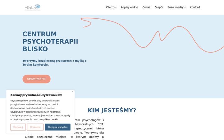 Екранна снимка на bliskopsycholog.pl
