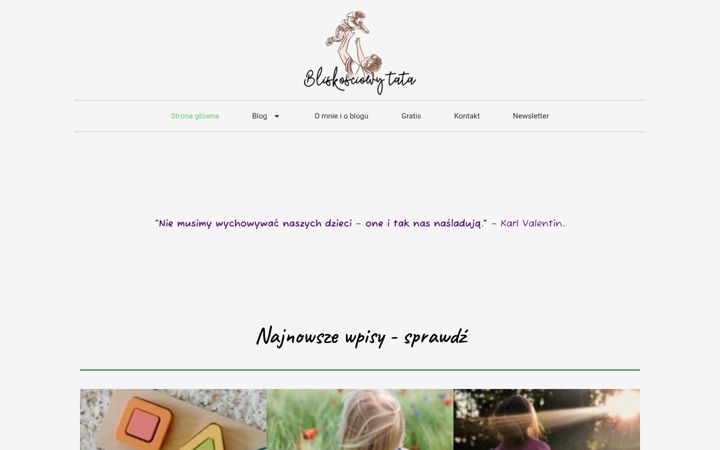 Screenshot of bliskosciowytata.pl