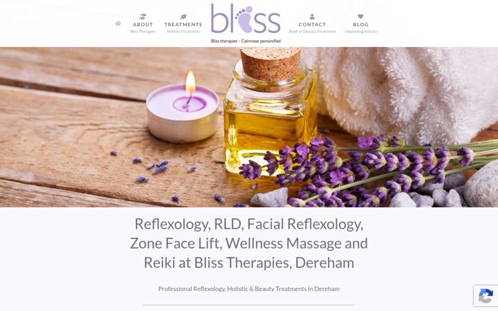 Screenshot του bliss-therapies.co.uk