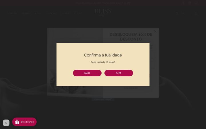Screenshot of blissaffair.pt