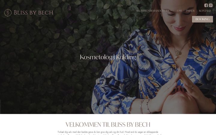 Ekraanipilt saidist blissbybech.dk
