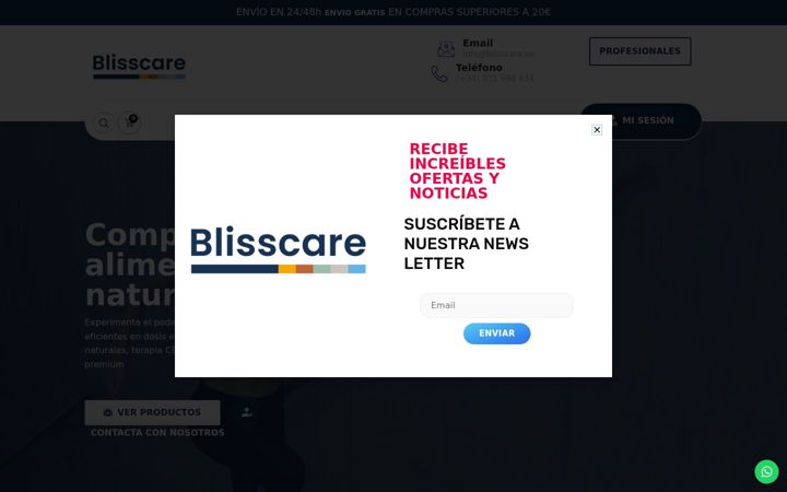 Screenshot of blisscarelab.com