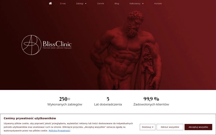 Screenshot of blissclinic.pl