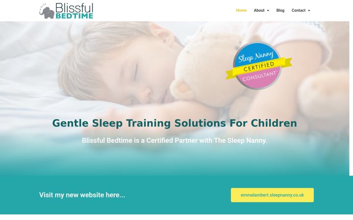 Екранна снимка на blissfulbedtime.co.uk