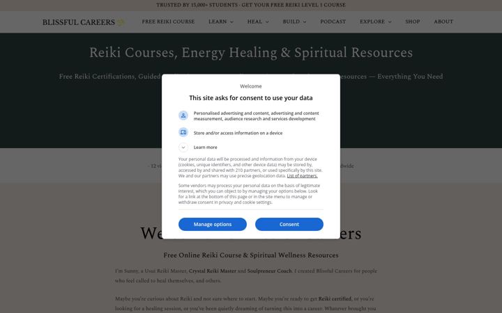 Képernyőkép: blissfulcareers.com