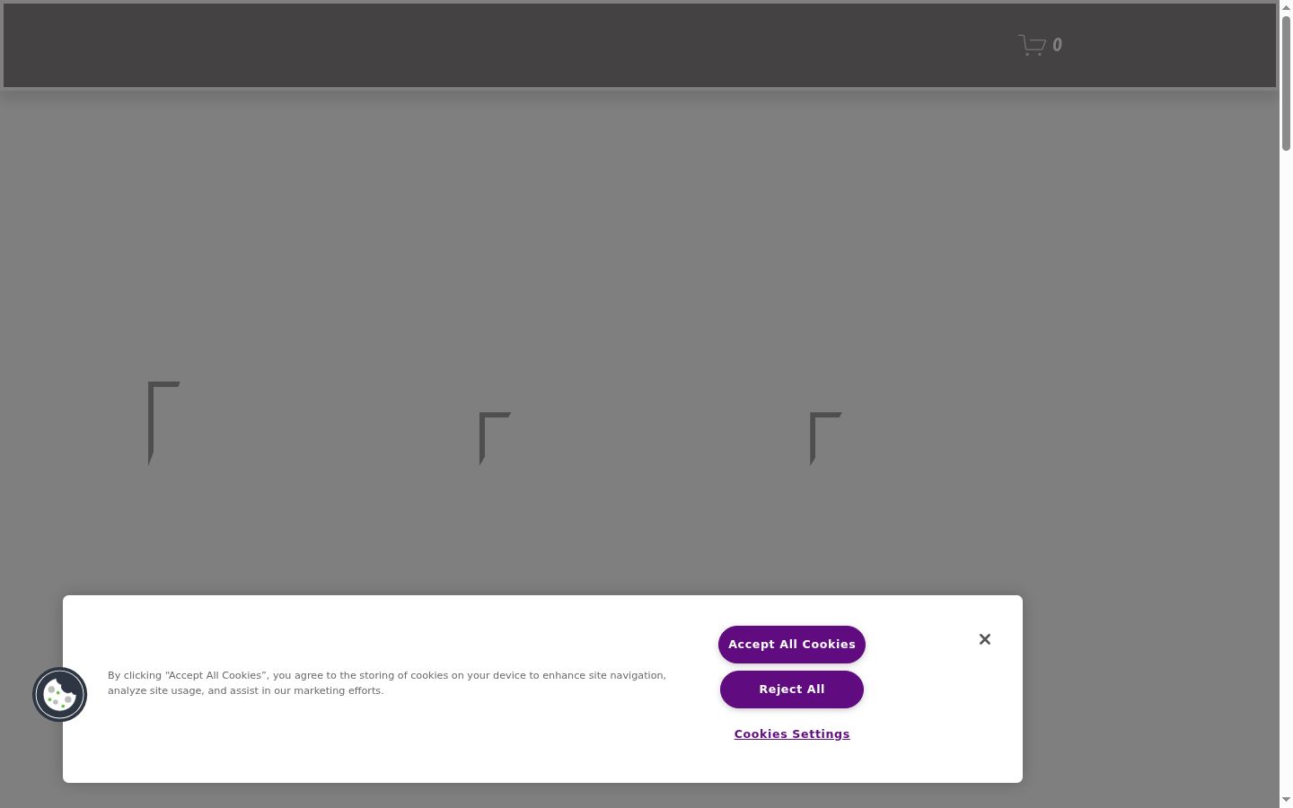 Screenshot van de toestemmingsbanner zoals getoond vóór enige interactie