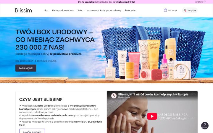 Ekrano kopija blissim.pl