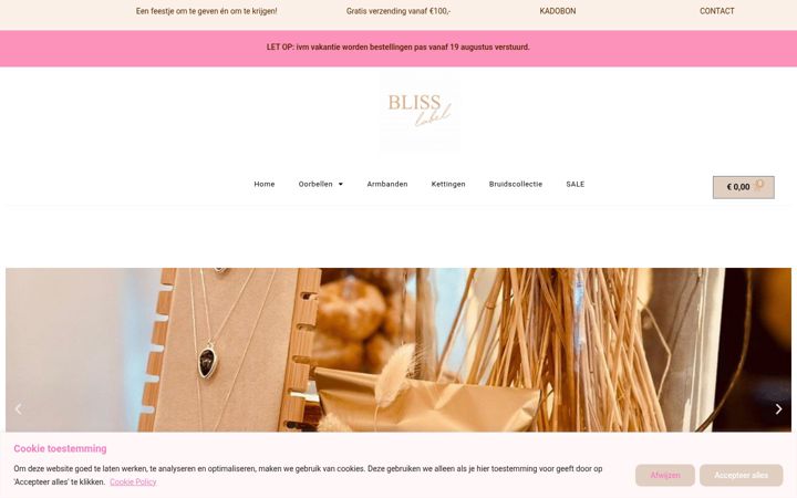 Screenshot of blisslabel.nl