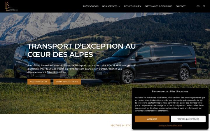 Képernyőkép: blisslimousines.com