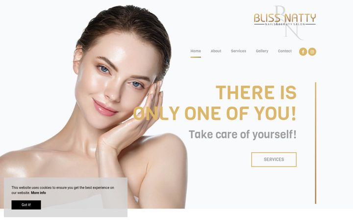 Screenshot of blissnatty.co.uk