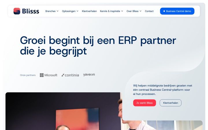 Screenshot of blisss.nl