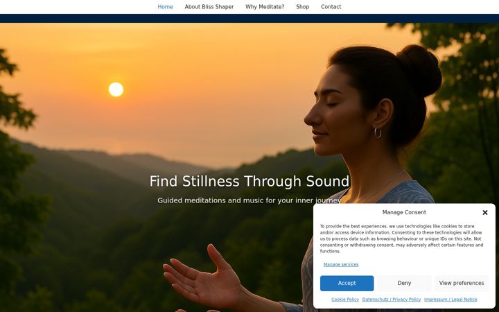 Screenshot of blissshaper.de