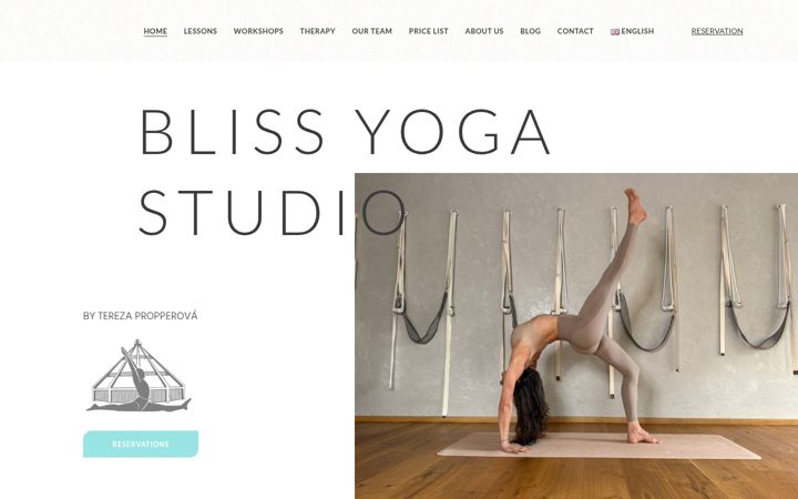 Képernyőkép: blissyoga.cz