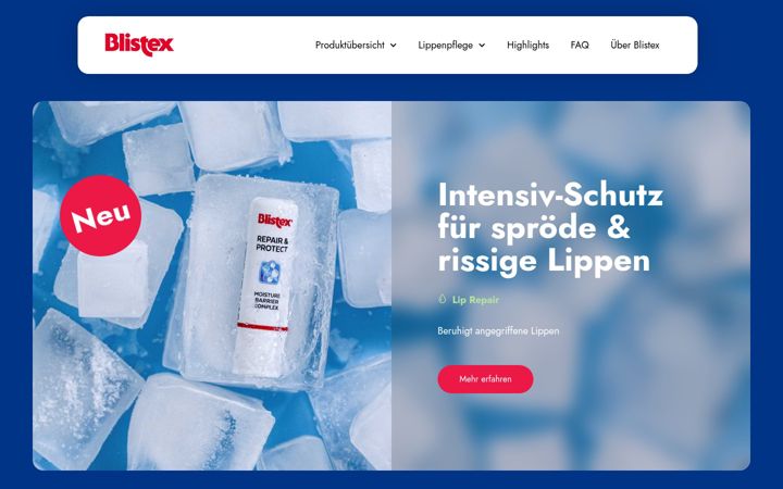 Screenshot of blistex.de