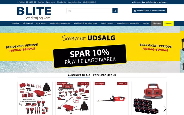 Screenshot of blite.dk