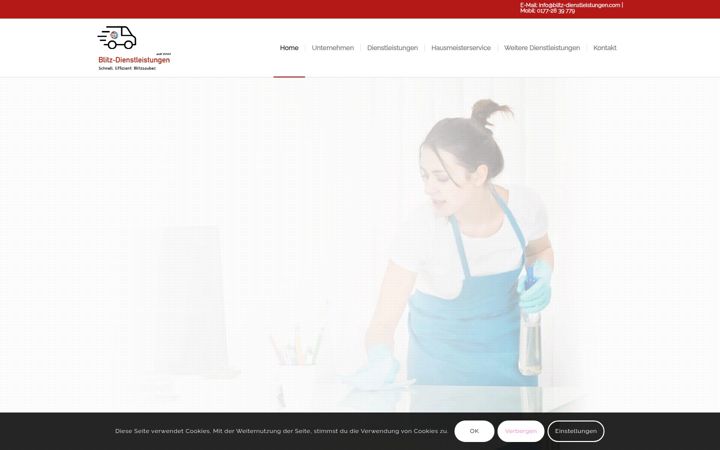Screenshot of blitz-dienstleistungen.com