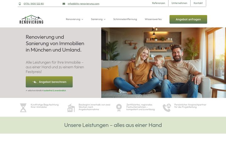 Screenshot of blitz-renovierung.com
