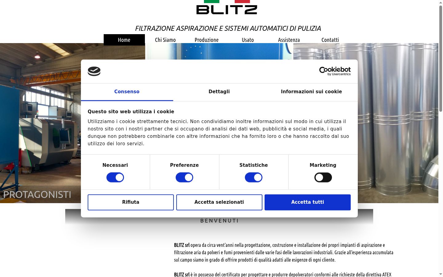 Captura de ecrã do banner de consentimento apresentado antes de qualquer interação