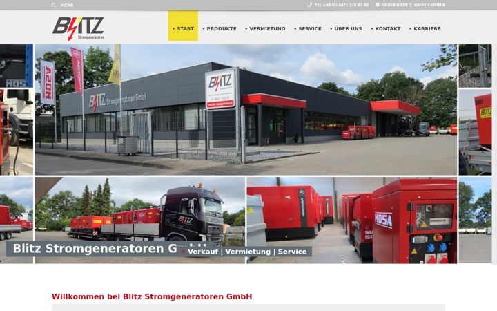 Screenshot of blitz-stromgeneratoren.de
