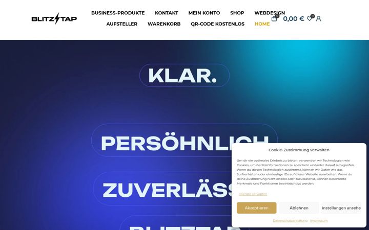 Screenshot of blitz-tap.de