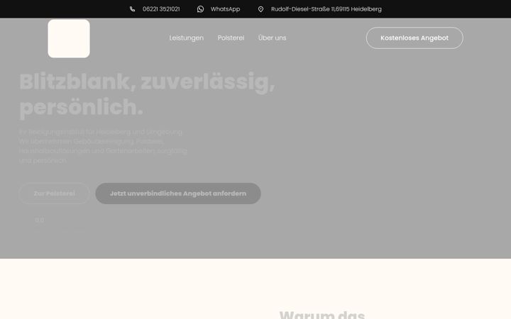 Screenshot of blitzblank-heidelberg.de
