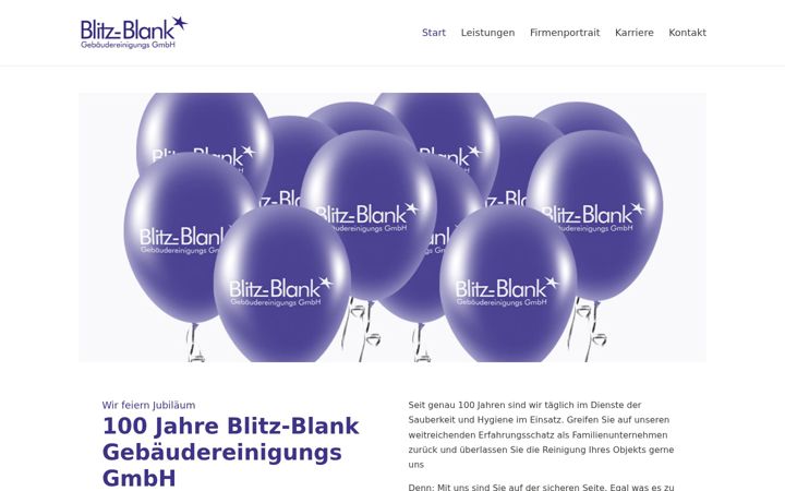 Screenshot of blitzblank.de