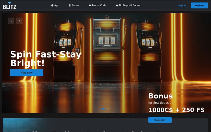 Screenshot of blitzcasino.net