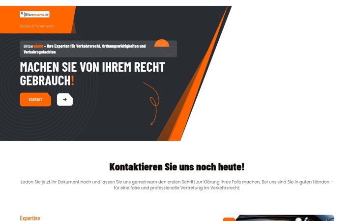 Screenshot of blitzeralarm.de