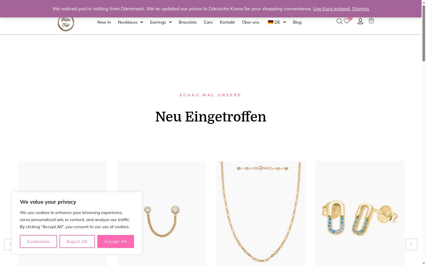 Screenshot tal-banner tal-kunsens muri qabel kwalunkwe interazzjoni