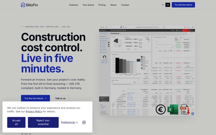 Screenshot of blitzfin.com
