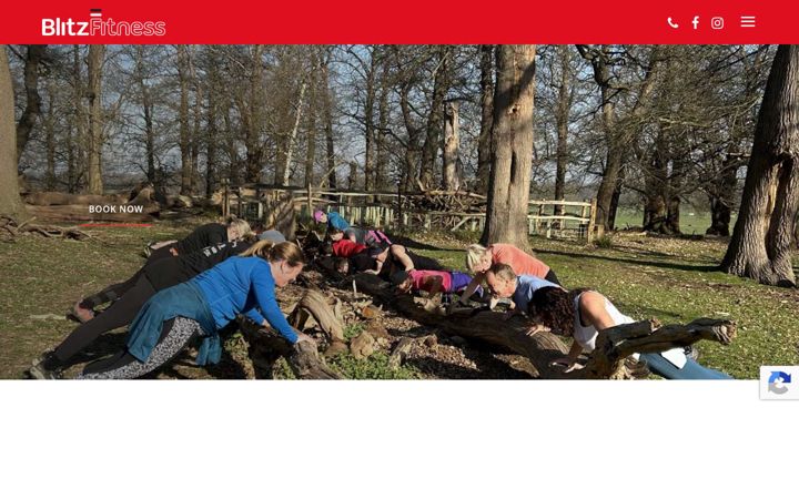 Ekrano kopija blitzfitness.co.uk